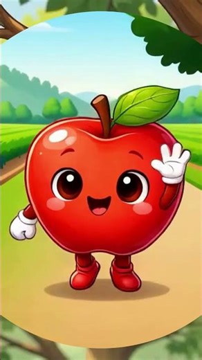 A-Z Healthy Foods | A is for Apple🍎 | Where Does Apple Come From? #kids #apple #learning #kidsvideo