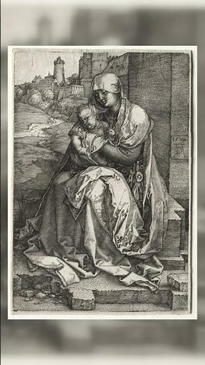 The Virgin and Child Seated by the Wall - Albrecht Dürer #Shorts