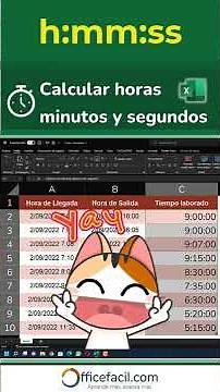 Calculate hours in #Excel ⏱️ | Subtract hours, minutes, and seconds