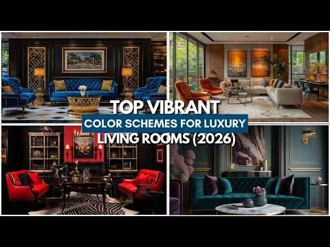 Top Vibrant Color Schemes for Luxury Living Rooms (2026 Trend Guide)