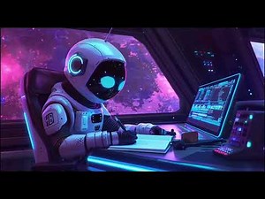 Lofi Study Music – Focus & Chill with Space Robot | 1 Hour Loop