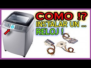 DIGITAL TO MANUAL WASHING MACHINE WITH CLOCK!!