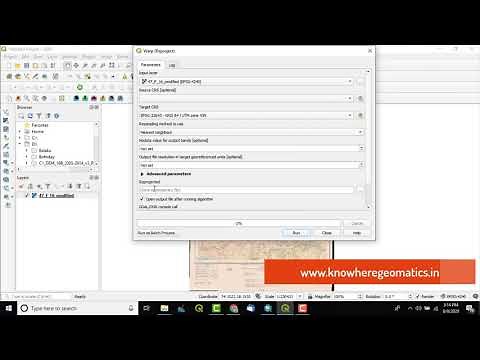 How to Re-Project (Warp tool) a Raster in QGIS