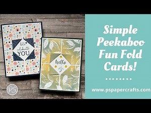 How To Make A Simple Peekaboo Fun Fold Card