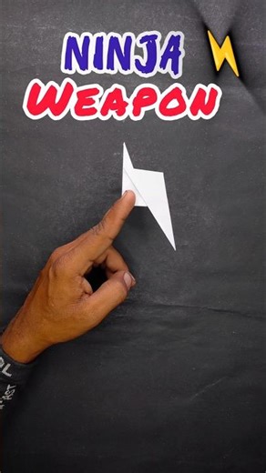 Deadly Paper Ninja Weapon ⚡ Must Try Craft #shorts #craft