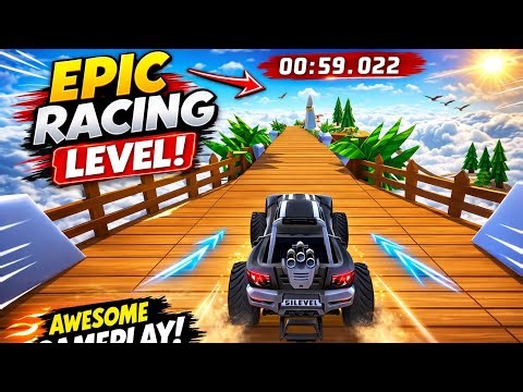 Epic Racing Level in Sky Track | Extreme Car Racing Gameplay