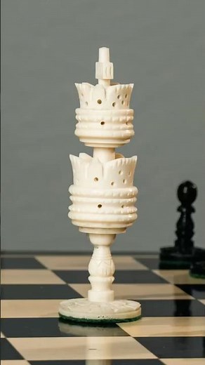For collectors who seek rarity 🌸 Lotus Series Camel Bone Chess Set.