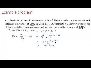 DC voltmeter | Sensitivity | Electrical Instruments ( EIM ) | Lec - 07