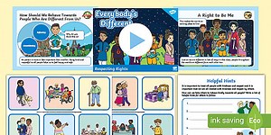 Citizenship KS1 Respecting Rights Lesson 4: Everybody's Different Lesson Pack