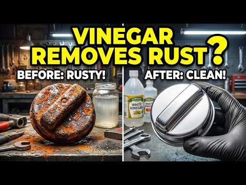 I Soaked A Corroded Fuel Cap In Vinegar For 24 Hours. The Result Is Shocking. Easy DIY Rust Removal