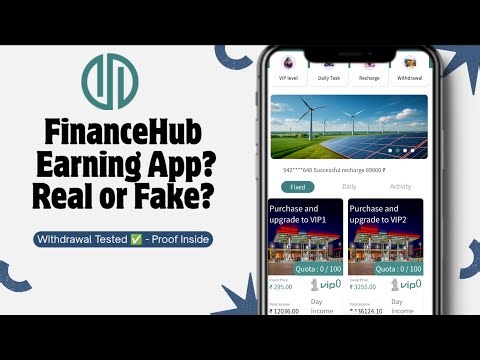 FinanceHub Earning App Review | Daily Income App | Real or Fake?