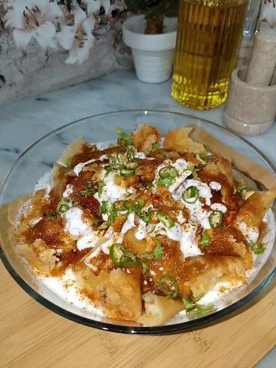 Chana Samosa Chaat Recipe 🤤 | Street Style Spicy 🥵 Chaat Recipe | Easy Chana Chaat Recipe #shorts