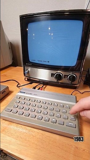 Timex Sinclair 1500, 1983. The Bowling game #shorts #vintagegaming