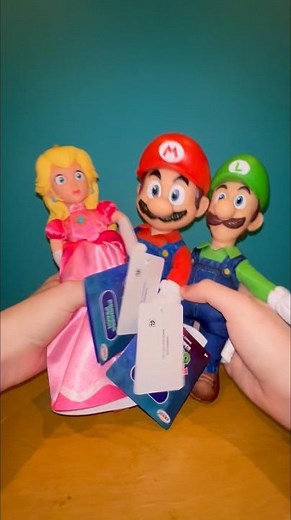 SUPER MARIO GALAXY Movie PLUSH DOLLS Mario Luigi & Peach #supermario #mario #plush #plushies #fy #yt