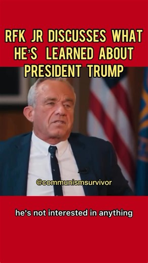 I don’t know Donald Trump personally, but I have several mutual friends that know him well. It’s quite interesting, they all end up saying the exact same thing that RFK J just did.. | Michael Besson