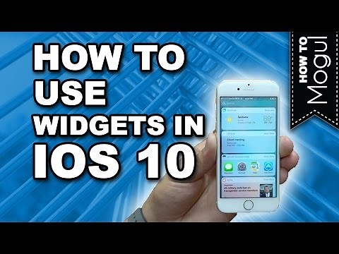 How to add widgets in iOS 10 on iPhone 7