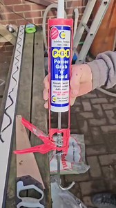 Using Power Grab and Bond to attach the PVC cladding to my GRP structure. That's never coming off! #TheRoofingOutlaw | The Roofing Outlaw