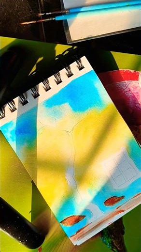 Easy watercolor painting #artisticchannel #watercolorpainting #easypainting #painting #drawing #art