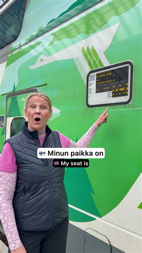 Getting on the train in Finnish 🚆🇫🇮 #finnishlanguage #finnishlesson #finnish #learnfinnish