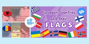 Video: European Countries and their Flags