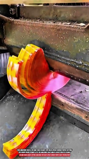 25 mm Thick-Blade Cutting Machine for High-Speed Curved Paper Sheet Production