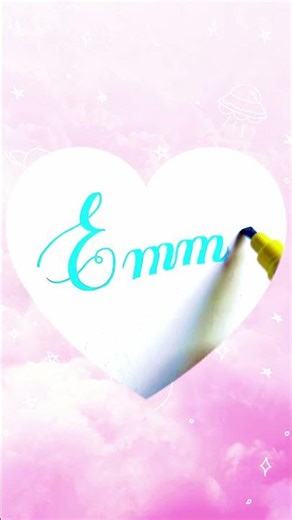 Do you know an Emma? 😍 Tag her to show this beautiful cursive name art! #calligraphy #handwriting