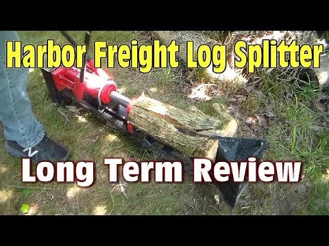Central Machinery 10 Ton Log Splitter Review (Long Term) Harbor Frieght