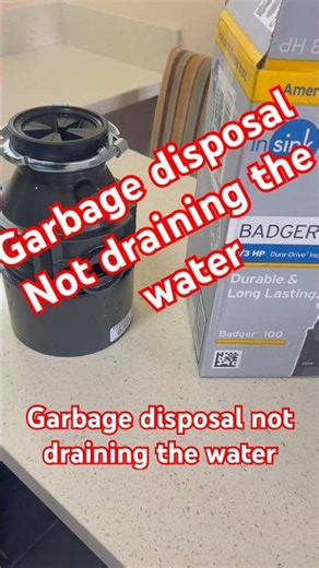 “TIP” when dishwasher not draining the water on garbage Disposal!