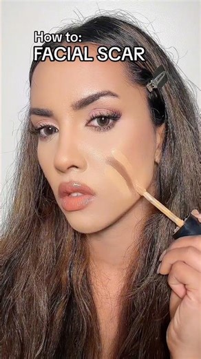 Fake Facial Scar Tutorial #makeup