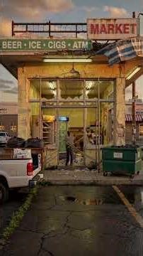 Destroyed Store Becomes Modern Mini Market