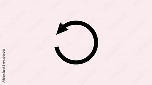 Reload icon animation. Reload network, Loading circle animation and updating icon animation concept Reload icon animation. 4k Stock Video