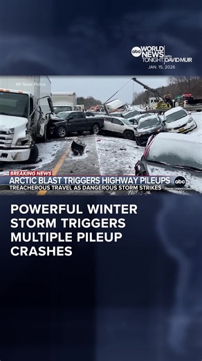 Winter Storm Causes Major Pileups Across Multiple States