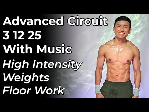 Follow Along Workout (Advanced) - Circuit Training (Read Description) (With Music)