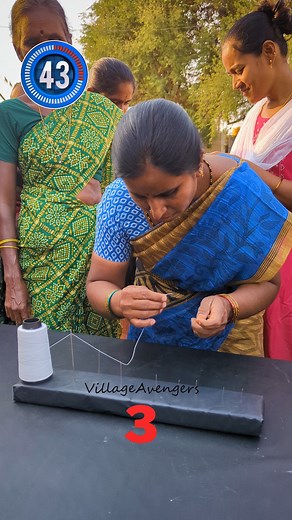 34K views · 65 reactions | Insert thread into the needles and win cooking oil | Village Avengers | Facebook