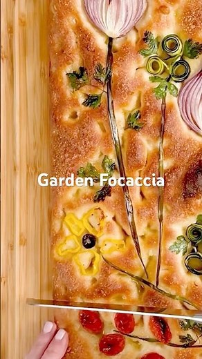Easy To Make Garden Focaccia