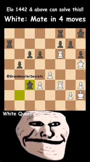 How fast can you solve this? #chesspuzzle #matein4