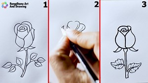 48K views · 205 reactions | 3 Beautiful Rose Drawing Styles | Pencil Sketch, Colored Rose & Black Marker Art | Rongdhonu Art and Drawing | Facebook