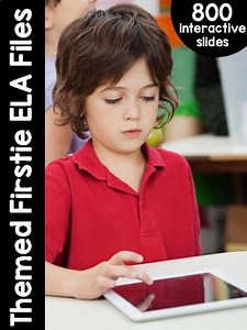 First Grade Themed Interactive ELA Files | DISTANCE LEARNING GOOGLE™ READY |
