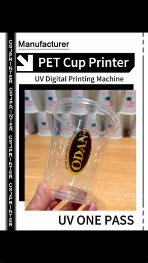 Direct to cup printer, no mold, no jigs making, color UV digital printer #plasticcupprinter