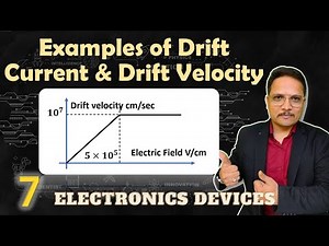 Examples on Drift Current and Drift Velocity in Electronics Devices & Circuits by Engineering Funda