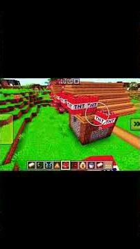 blasting villagers house #minecraft #miniecraft #minecraftgameplay #gaming #minecraftrecipies