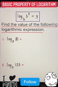 161K views · 6.3K reactions | How to evaluate basic logarithms without a calculator | Prof D | Facebook