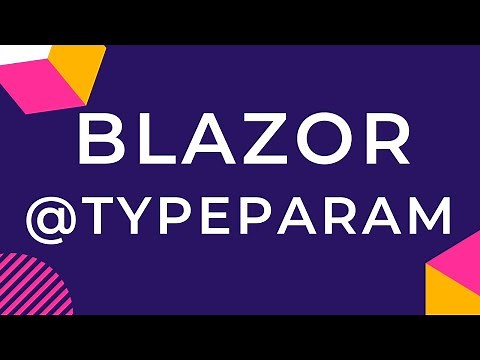 Blazor @Typeparam