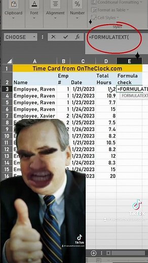 Excel tip to see formulas in cells