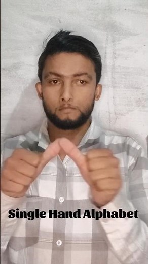 Learn A–Z Single Hand Alphabet in Sign Language | Easy & Friendly 🤟 |#shorts #signlanguage #lerning