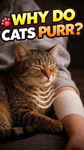 Why Do Cats Purr? The Secret Explained! #petfacts #animalfacts #animalbehavior