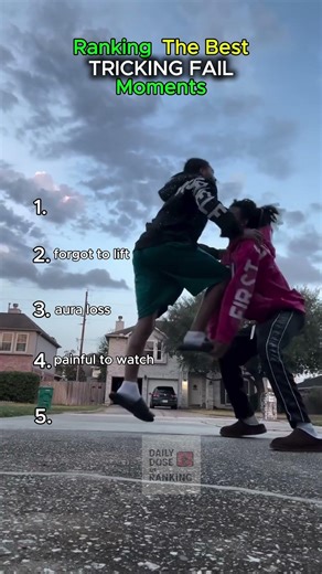 Ranking The Best Tricking Fail Moments