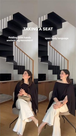 How to sit elegantly & confidently? Body language analysis 🤍