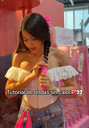 Tutorial fácil para uñas ondas perfectas🌸💖 Encuentra tu kit de ondas en www.lamourtutorial.com👀🌸 . #lamourtutorial #mediasparaelcabello #ondassincalor #cuidadocapilar