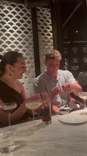 Brady tries Caviar for the 1st time He loved it @Vegas @HakkasanLV #VegasPartner